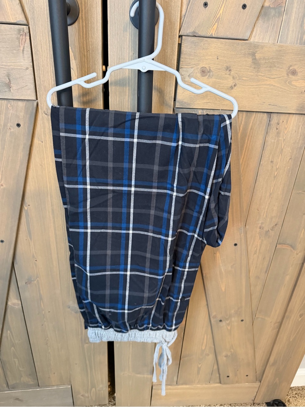 Women’s Hanes Pajama Pants Blue Plaid